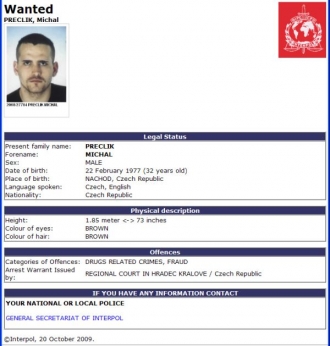 Zatykač Interpolu.